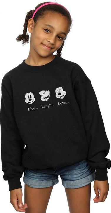 Produktbild Disney Mickey Mouse Live Love Laugh Sweatshirt Mädchen (116)