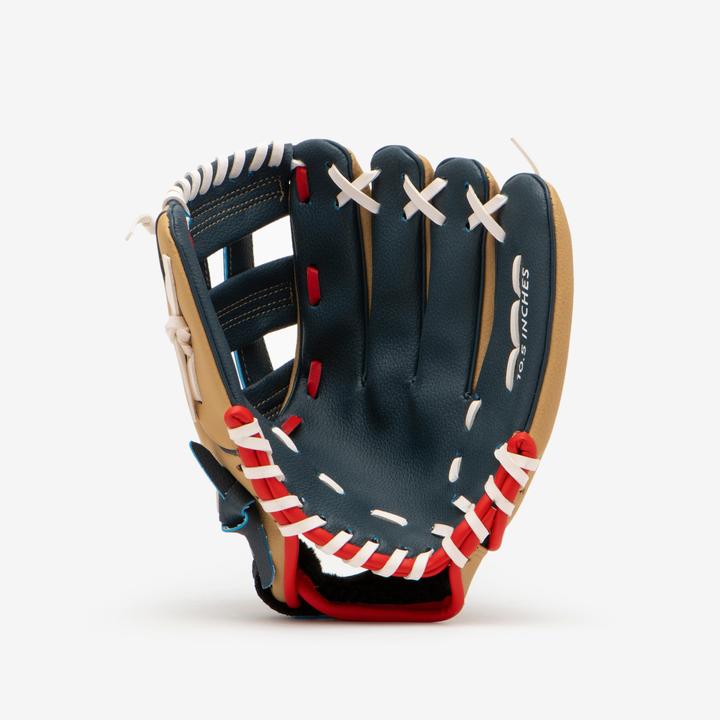 Produktbild Kipsta Kinder Baseball Handschuh Rechtswerfer - BA100 blau/beige (10.50")
