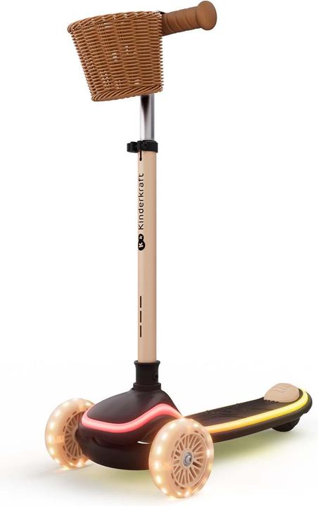 Produktbild KinderKraft Three-wheeled LED scooter beige