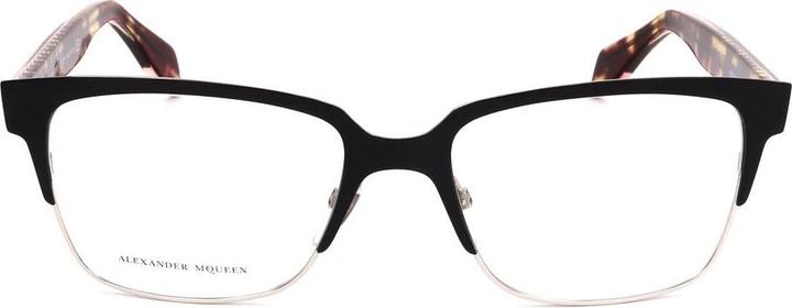Actual product image Alexander McQueen RX Eyeglasses New Matte Black Havana AMQ 4257 8SM 53 17 140 (no correction)