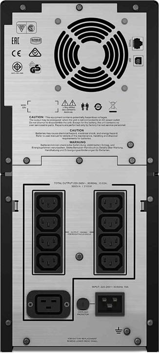 Actual product image APC Smart-UPS C 3000VA (2.1 kW) LCD 230V (3000 VA, 2100 W, Line-interactive UPS)