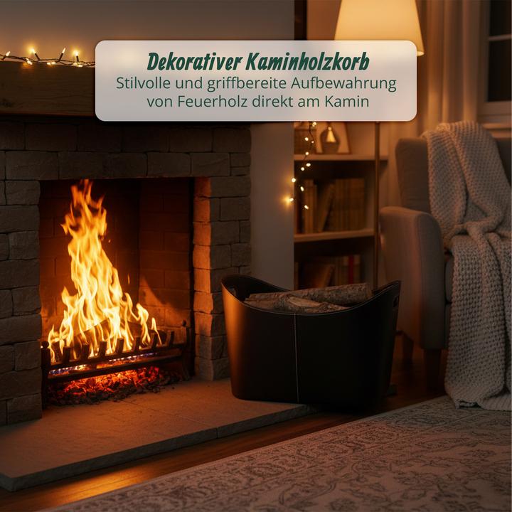 Actual product image Relaxdays Wood basket (55 x 42.5 x 35.5 cm)