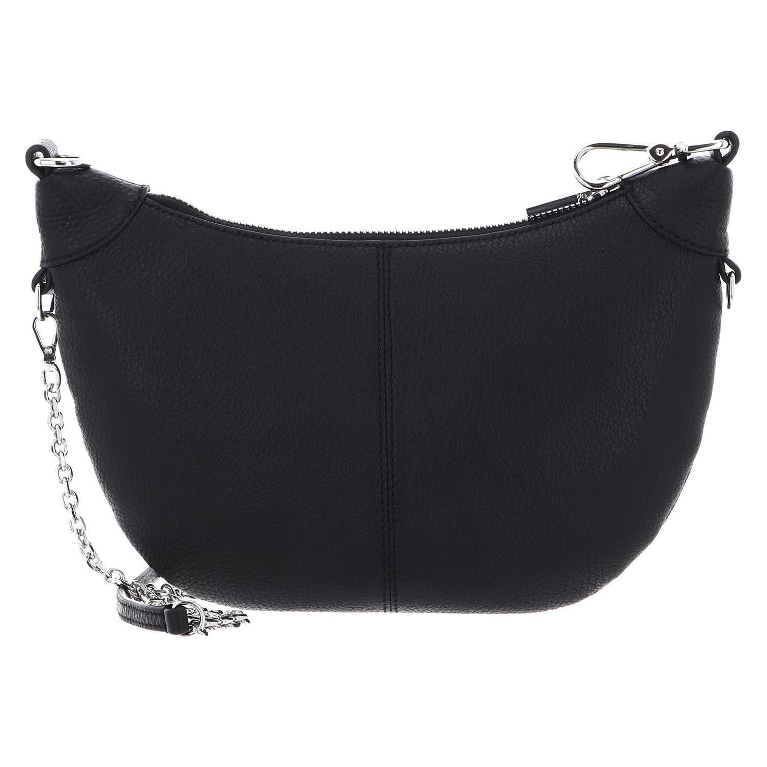 Coccinelle, Damen, Handtasche, Virtual Mini Bag Grained Leather, Schwarz