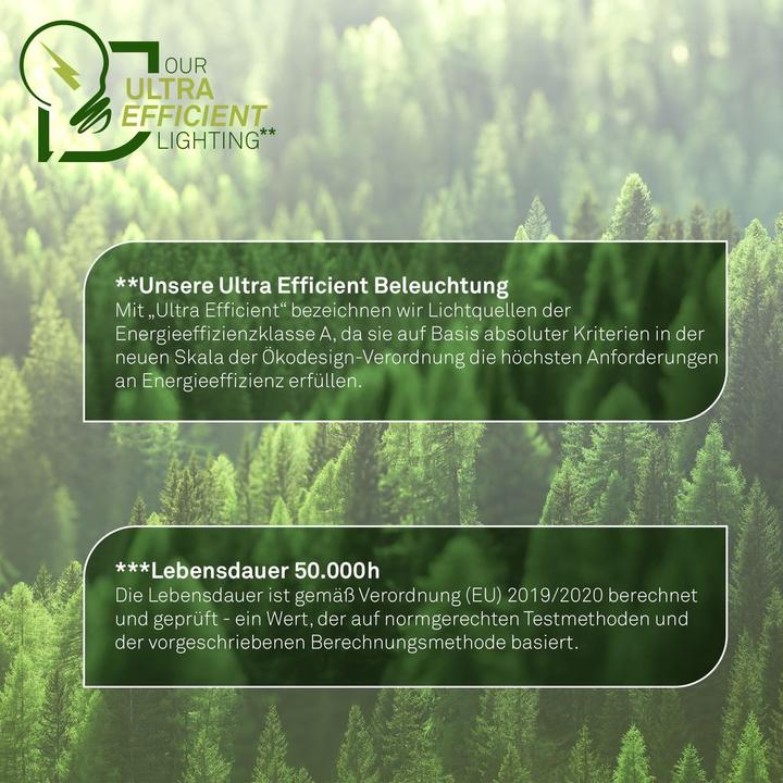 Actual product image Briloner BULB A Ultraeffizientes Leuchtmittel EEK A, E14 Kerze, 2er Set (E14, 840 lm, 2x)