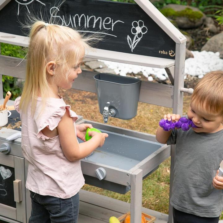 Image du produit Roba Cuisine d'extérieur pour jouer et faire de la boue à l'image d'une maison
