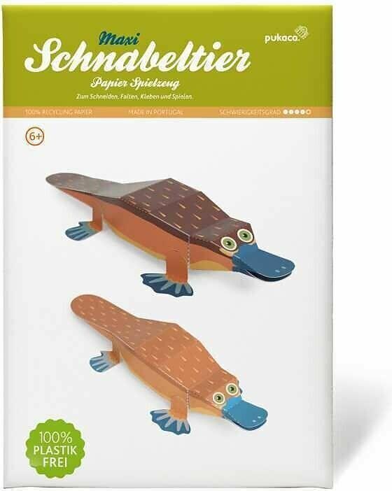 Produktbild Pukaca Papierspielzeug. Maxi Schnabeltier (1 x)