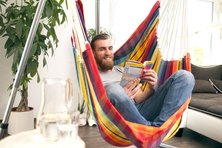 Actual product image Amazonas Brasil Rainbow double hammock, 160x130 cm, 150 kg (150 kg)