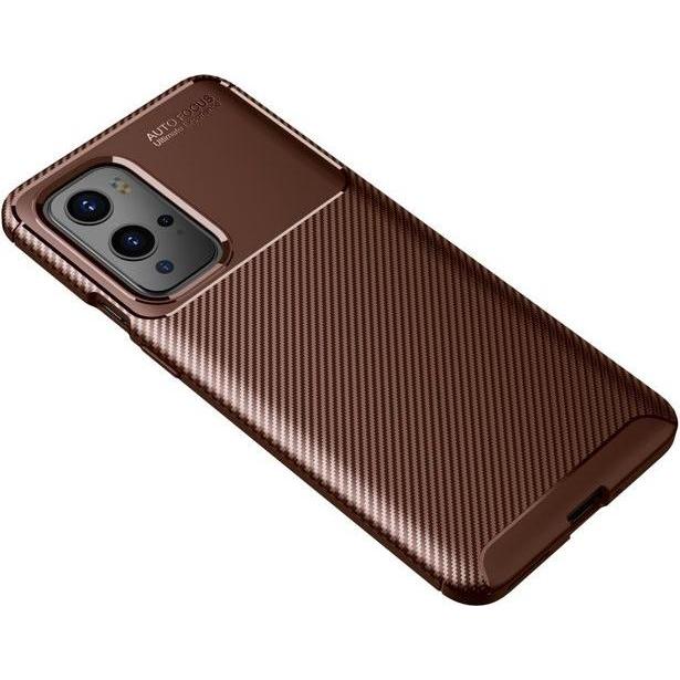 Thumbnail - MU Style Carbon Fiber TPU Softcase Series (OnePlus 9 Pro), Smartphone Hülle, Braun