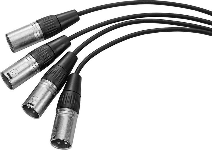Actual product image Saramonic 2X 3.5mm TRS Male To 4X XLR Splitter For Dual Wireless (Splinters)