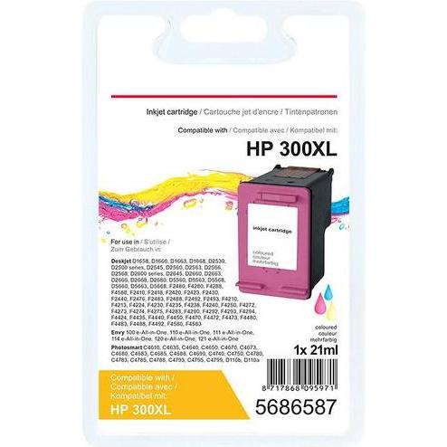 Office Depot, Cartucce, Cartuccia d'inchiostro compatibile HP 300XL CC644EE Ciano, Magenta, Giallo