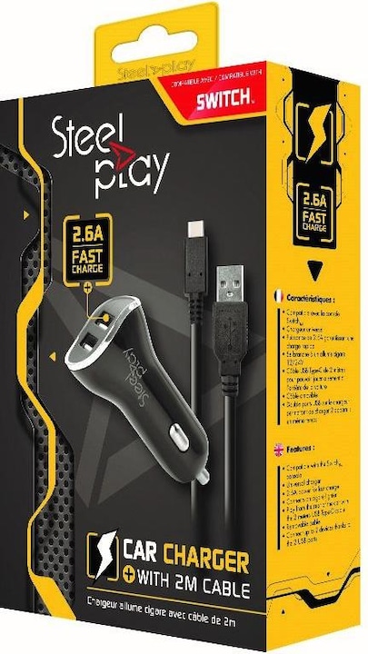 Produktbild Steelplay Nintendo Switch Car Charger X2 USB Ports