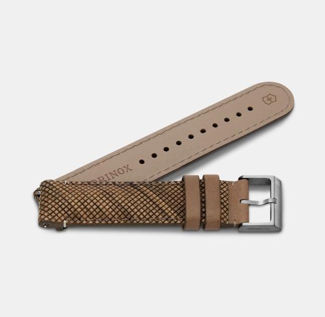 Actual product image Victorinox Wood Strap D2-TI (21 mm, Leather, Titanium, Wood)