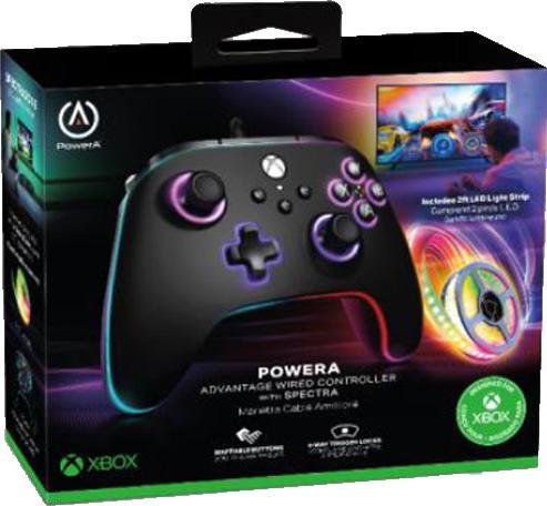 Produktbild PowerA XB Controller Advantage wired Lumectra + LED Strip (Xbox Series S, Xbox Series X, PC)
