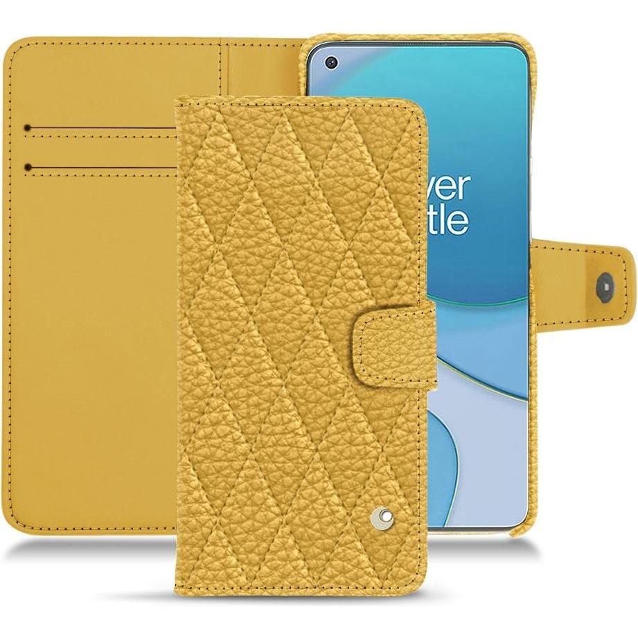 Noreve Lederschutzhülle Wallet (OnePlus 8T), Smartphone Hülle, Orange