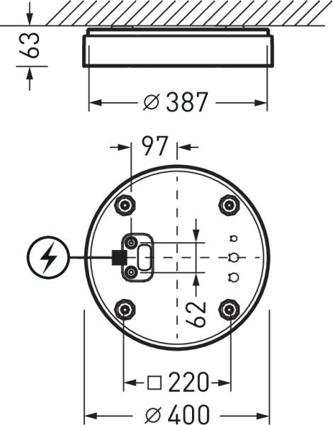 Actual product image Trilux Olisq RWD2 DW 20-830 (1900 lm)
