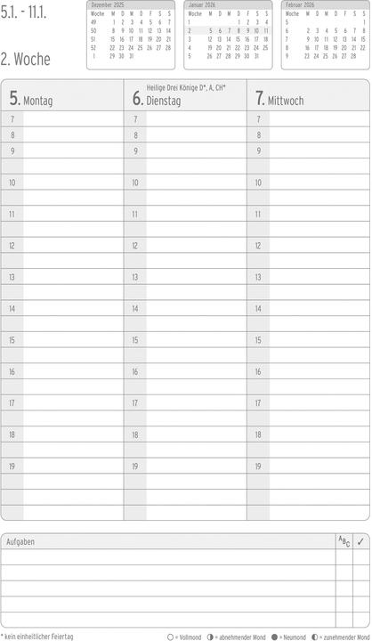 Produktbild Chronoplan Wochenplan (A5, Deutsch)