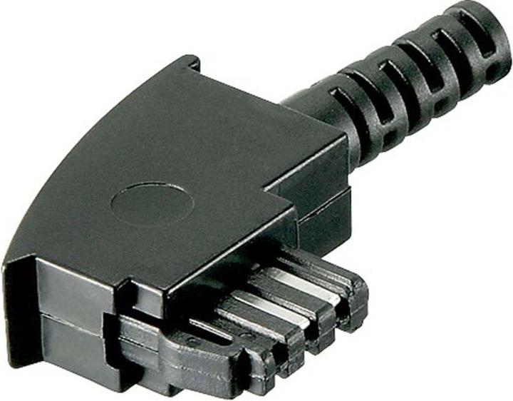 Goobay TAE-F-Stecker mit Knickschutz