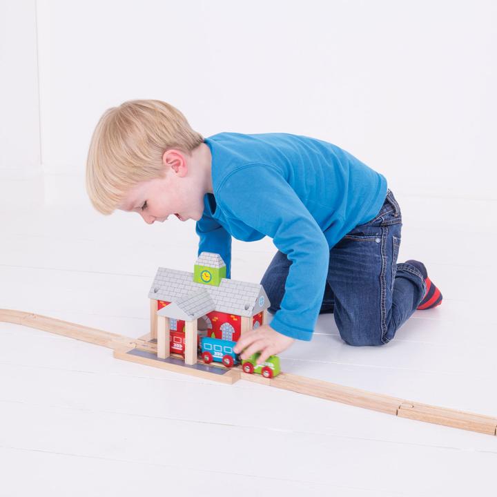 Productafbeelding Bigjigs Houten treinstation