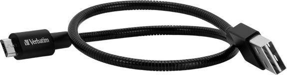Actual product image Verbatim Micro USB Cable Sync & Charge (0.30 m, USB 1.0)