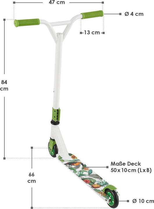 Produktbild Juskys Stuntscooter - Hawaiana