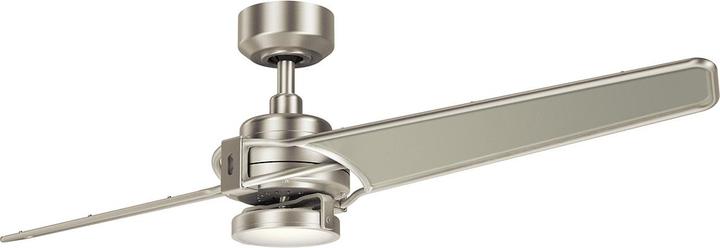 Elstead Lighting Ventilatore da soffitto silenzioso Xety con luce LED Ø142cm + telecomando Olio bronzo spazzolato (39.50 dB)
