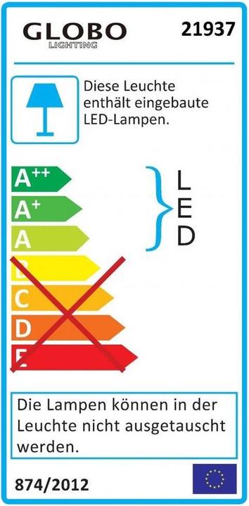 Label énergétique Globo Lampe de table Snowflake (400 lm)