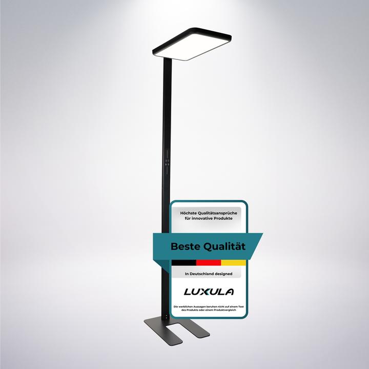 Actual product image Luxula LED Büro-Stehleuchte, Up/Down, schwarz (7000 lm)