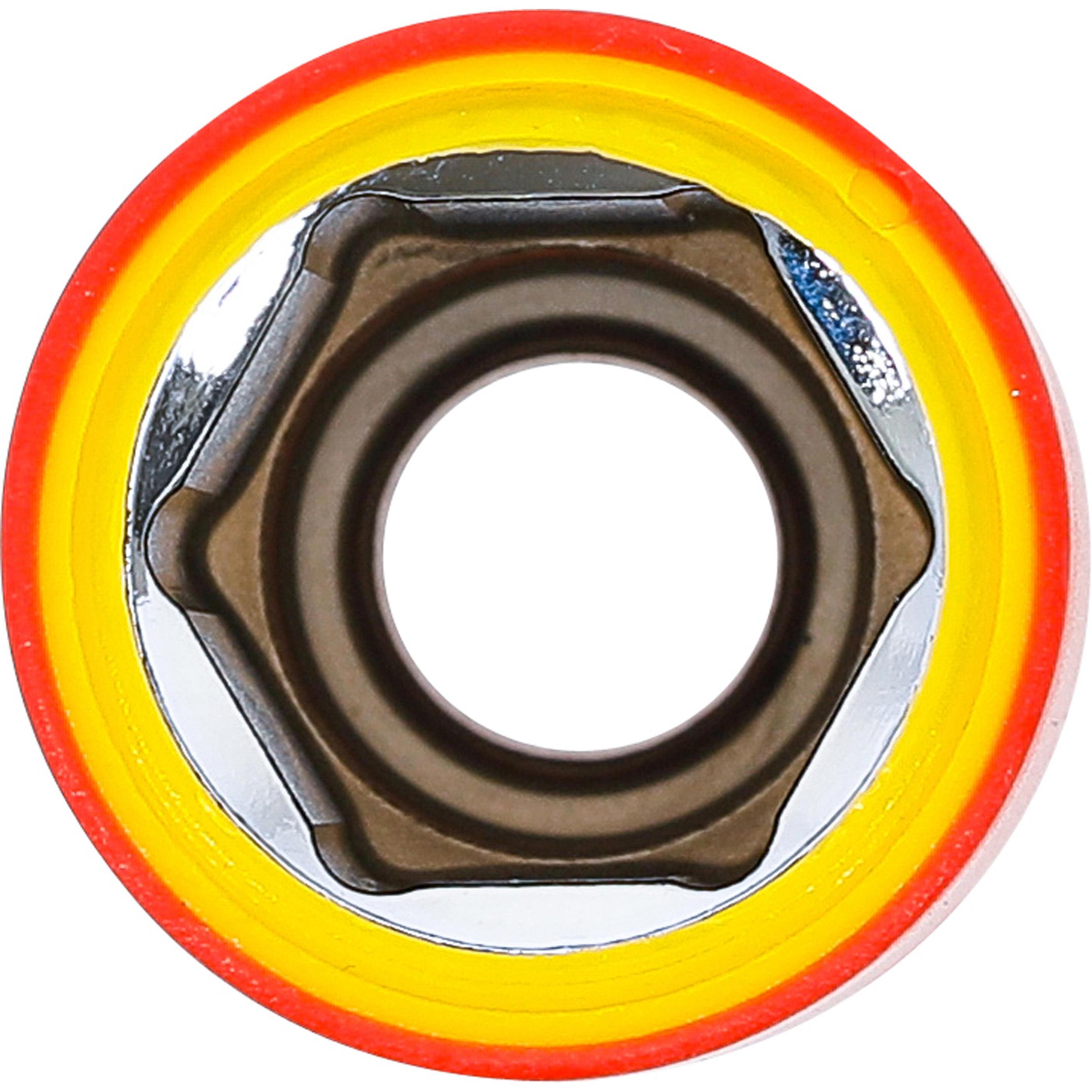 Thumbnail - BGS, Steckschlüssel + Stecknuss, VDE-Steckschlüssel-Einsatz Sechskant Antrieb Innenvierkant 12,5 mm (1/2") SW 19 mm (19 ...