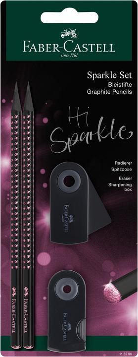 Produktbild Faber-Castell Schreibset Sparkle Midnight rose (B, 4 x)