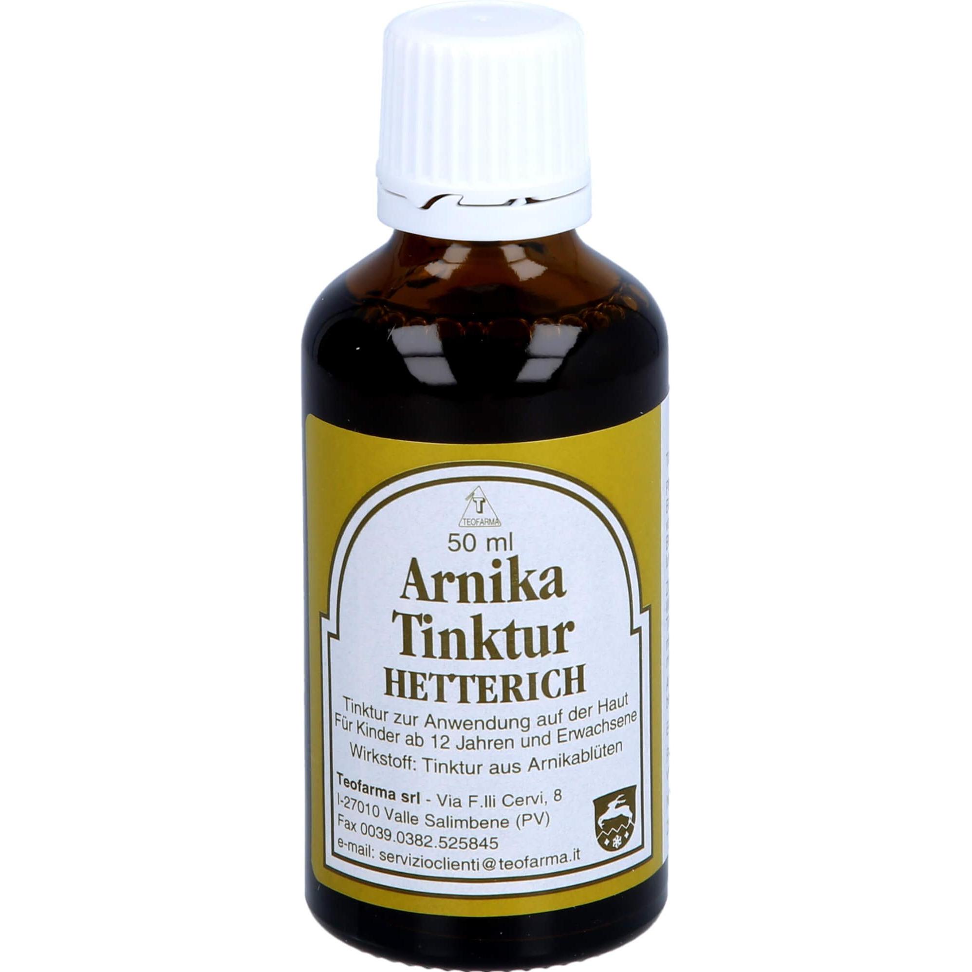 Hettich, Muskelsalbe + Kühlpad, Arnikatinktur Hetterich, 50 ml Lösung (50 ml)