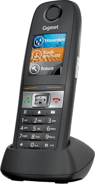 Image du produit Gigaset E630 noir certifié IP65 Alarme vibratoire Fonction mains libres