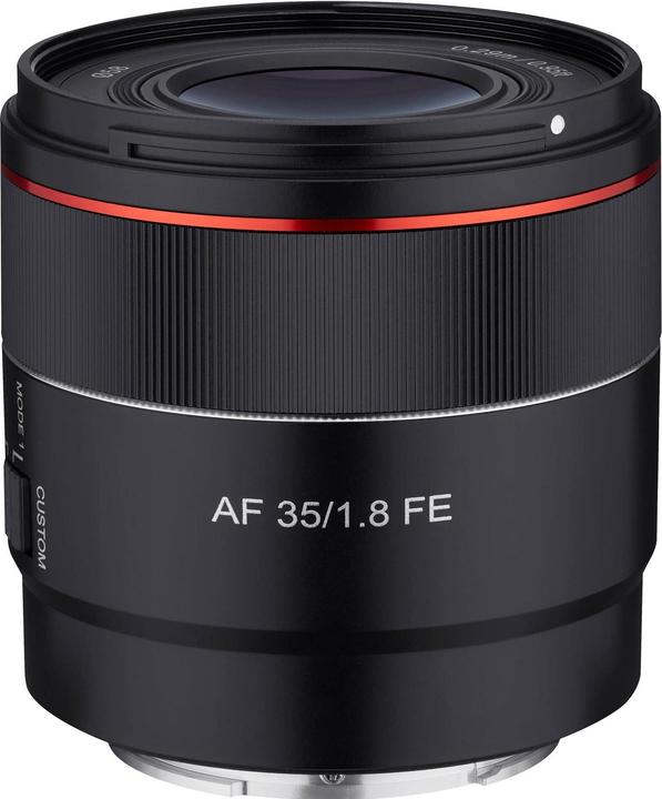 Actual product image Samyang AF 35mm f/1.8 FE (Sony E, full size, APS-C / DX)