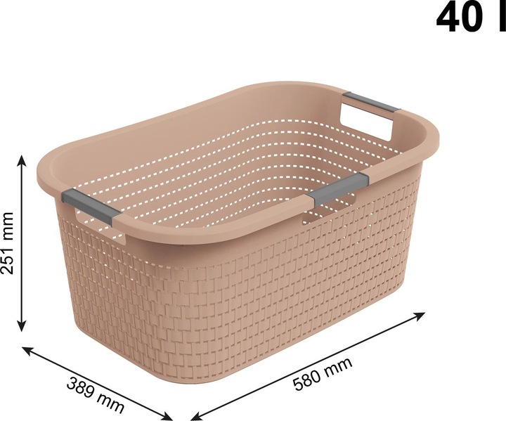 Immagine prodotto Rotho 3er Set Country Wäschekorb 40l 3tlg. (40 l)
