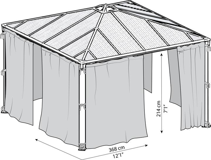 Produktbild Palram Vorhänge (359 cm, 360 cm)