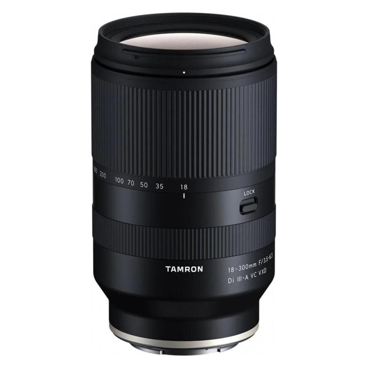 Tamron 18-300mm f/3.5-6.3 Di III-A VC VXD, Sony E (Sony E, APS-C / DX), Objektiv, Schwarz