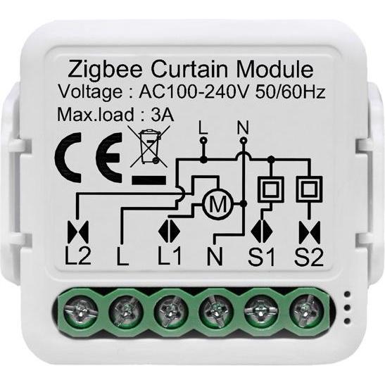 Netplus, Attuatore, Modulo interruttore otturatore intelligente a 1 canale Zigbee (Attuatore per otturatore)