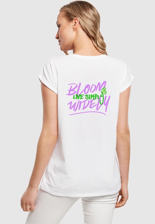 Produktbild Merchcode Ladies Never Too Late Extended Shoulder Tee - 111665 (4XL)