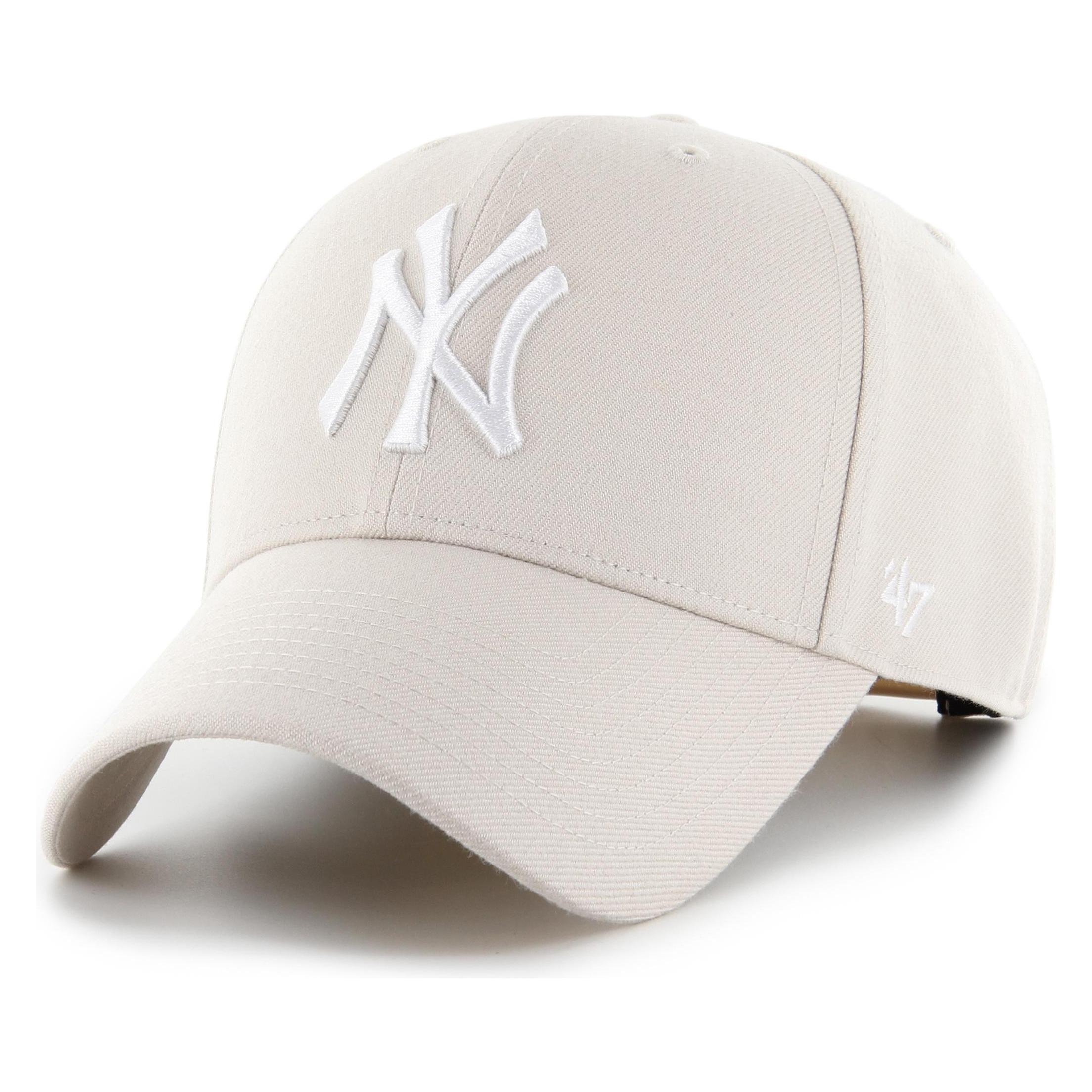 47 Brand, Herren, Cap, Snapback Cap - Mlb New York Yankees Bone Beige, Beige, (One Size)