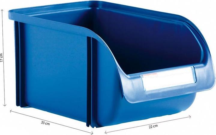 Produktbild Plastiken Behälter Titanium Blau Polypropylen 12 L (22 x 33 x 17 cm) (22 cm, 12 l)