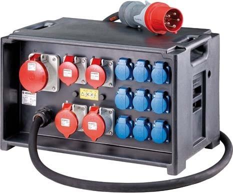 Produktbild Mennekes MEN 9500748 Steckdosen-Kombination, IP44 5xCEE 9xSCHUKO