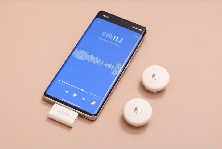 Immagine prodotto Boya Omic-U (bianco) Microfono wireless a doppio canale per dispositivi Android (Omic-U)