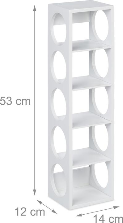 Productafbeelding Relaxdays Wijnrek (14 x 12 x 53 cm, 5 Flessen)