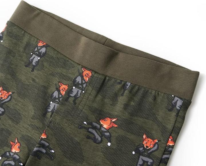 Produktbild vidaXL Kinderpyjama mit Langen Ärmeln Khaki 92,Material: 100 (92)