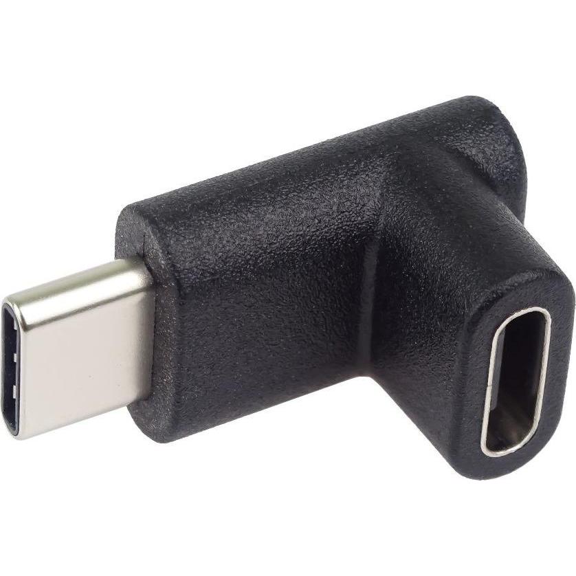 PremiumCord Adaptér USB-C na USB-C, zahnutý 90°, Cavo USB