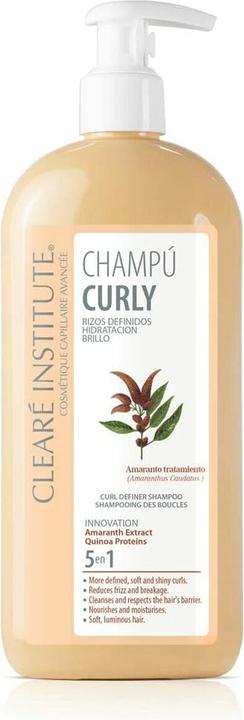 Clearé Institute CHAMPÚ CURLY rizos definidos hidratación brillo 400ml (400 ml, Flüssiges Shampoo)