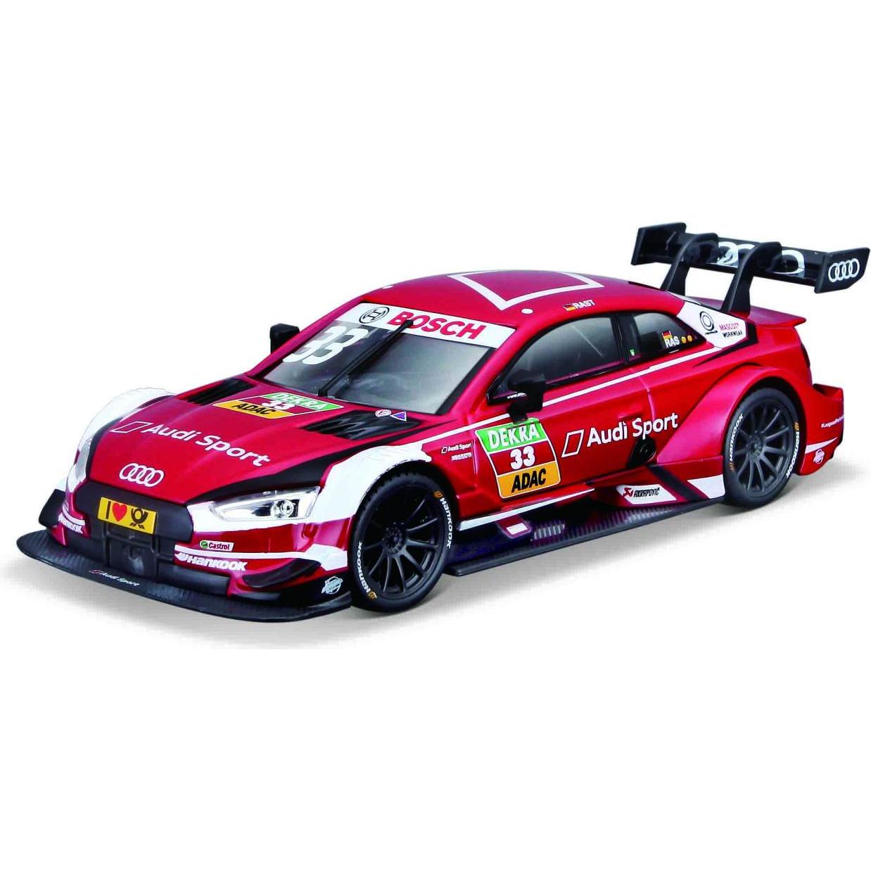 Bburago Diecast 1:32 Race in Acrylic Box Audi RS 5 DTM #33 Red Ages 5+ 18-41160