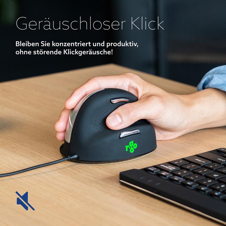 Produktbild R-Go Tools HE Mouse Vertical Wired (Kabelgebunden)