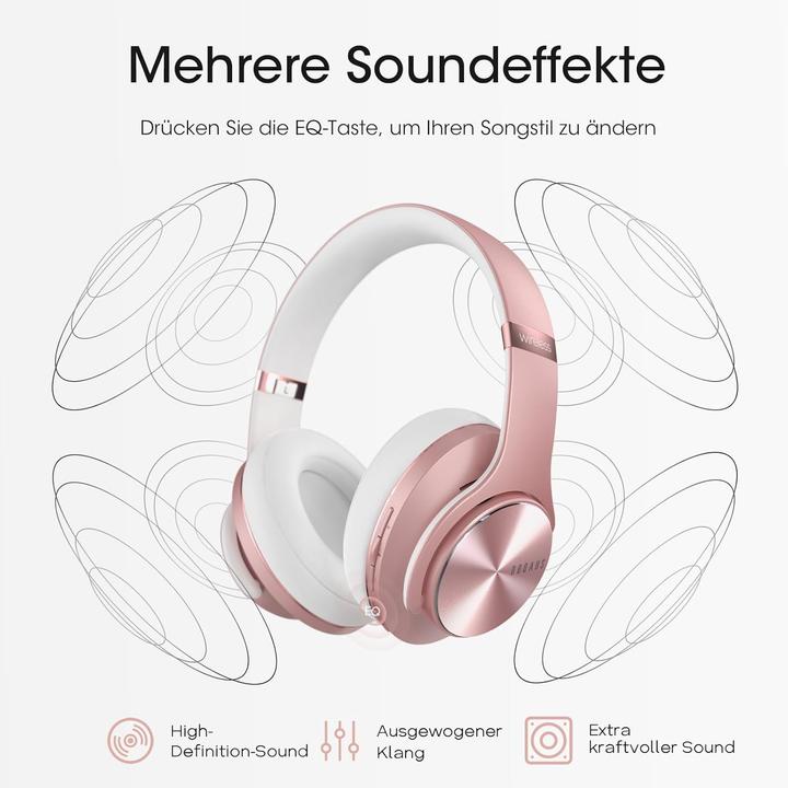 Actual product image Doqaus Bluetooth Over Ear Kopfhörer (90 h, Cable, Wireless)