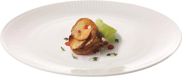 Immagine prodotto Aida Relief - Set di 4 piatti da pranzo bianchi - 22 cm (35186) (4 x, 22 cm)