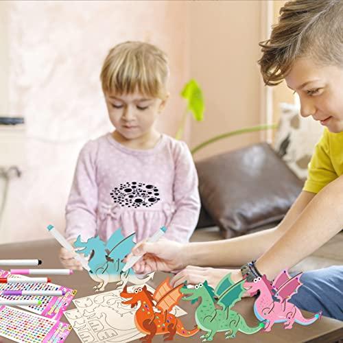 Produktbild Activity Board Dinosaurier-Bastelset aus Holz, Dinosaurier zum Bemalen